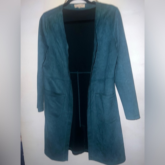 Faux suede coat. Great for spring. Pristine condition - Picture 1 of 2